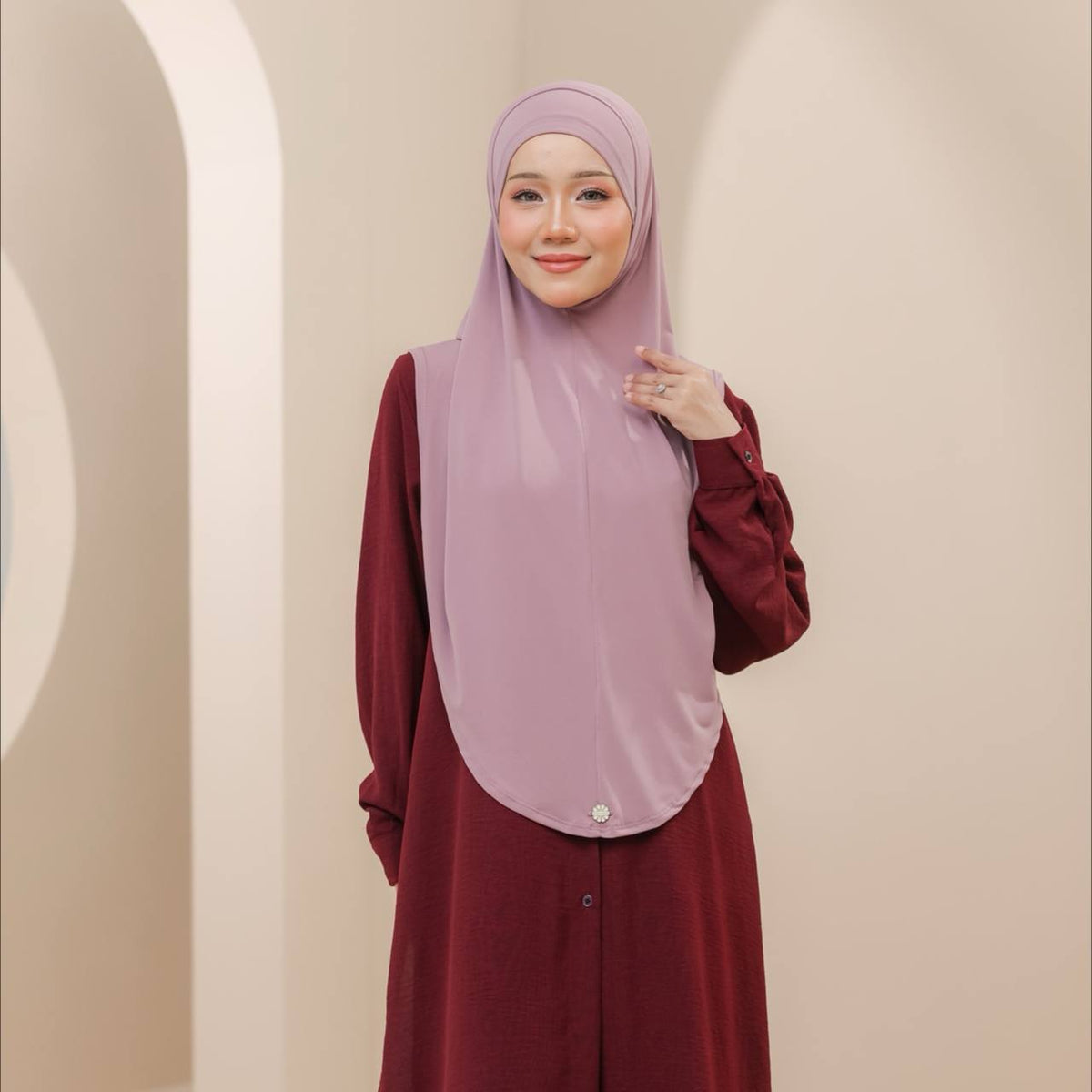 Instant Syria Slimfit tudung sarung lycra ironless warna Periwinkle – Masyarabia