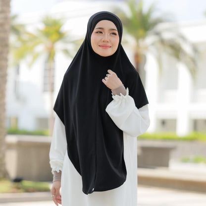 Instant Syria Standard XXL – Tudung Lycra Ironless Extra Labuh