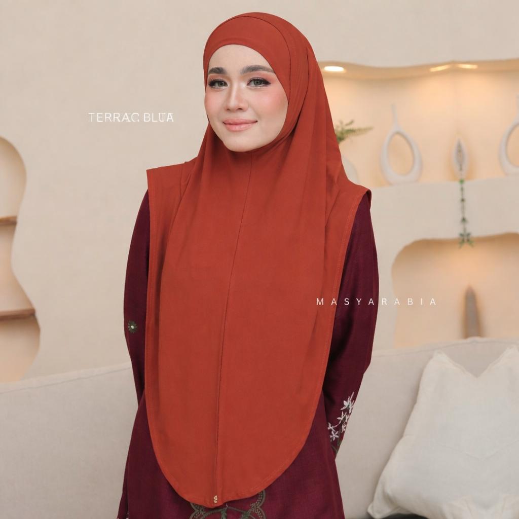 Instant Syria Slimfit tudung sarung lycra ironless warna Terracotta – Masyarabia