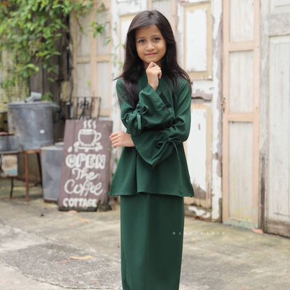 Kurung Aleya Kids baju kurung budak como crepe – Masyarabia