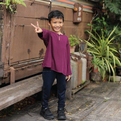 Kurta Aydan Budak kurta budak lelaki como crepe warna Anggun – Masyarabia
